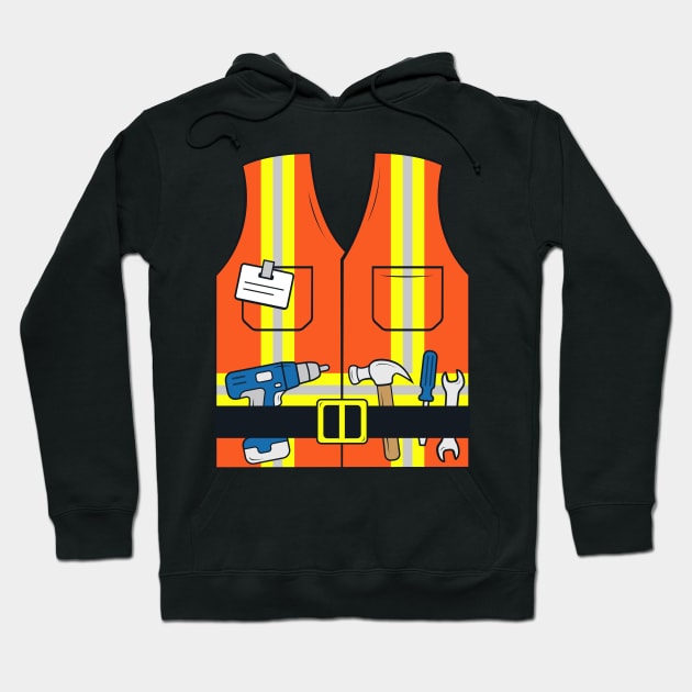 Construction Worker Costume Hoodie by samshirts